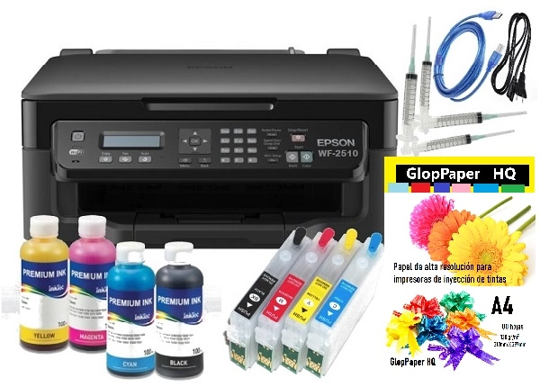 Impresora Epson WF-2510 cartuchos rellenables